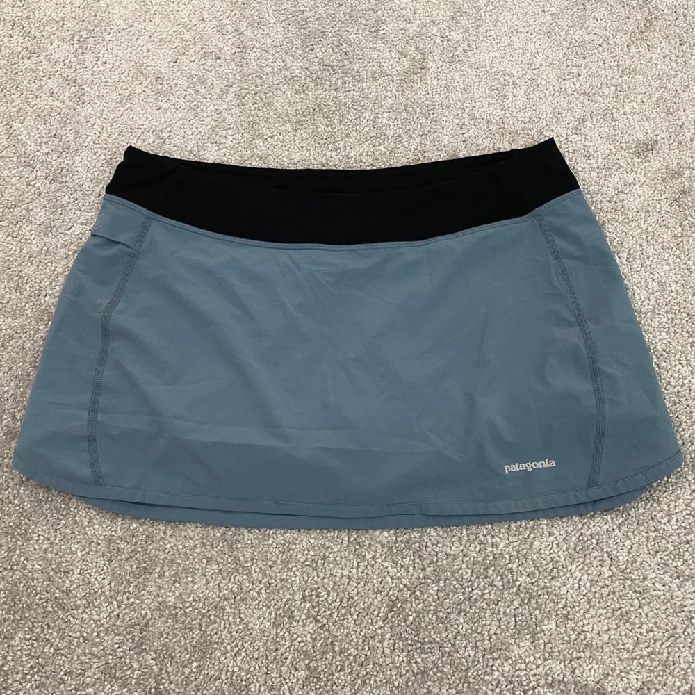 Patagonia Skort Womens Medium Multi Use Built in Liner Active Hiking Blue
